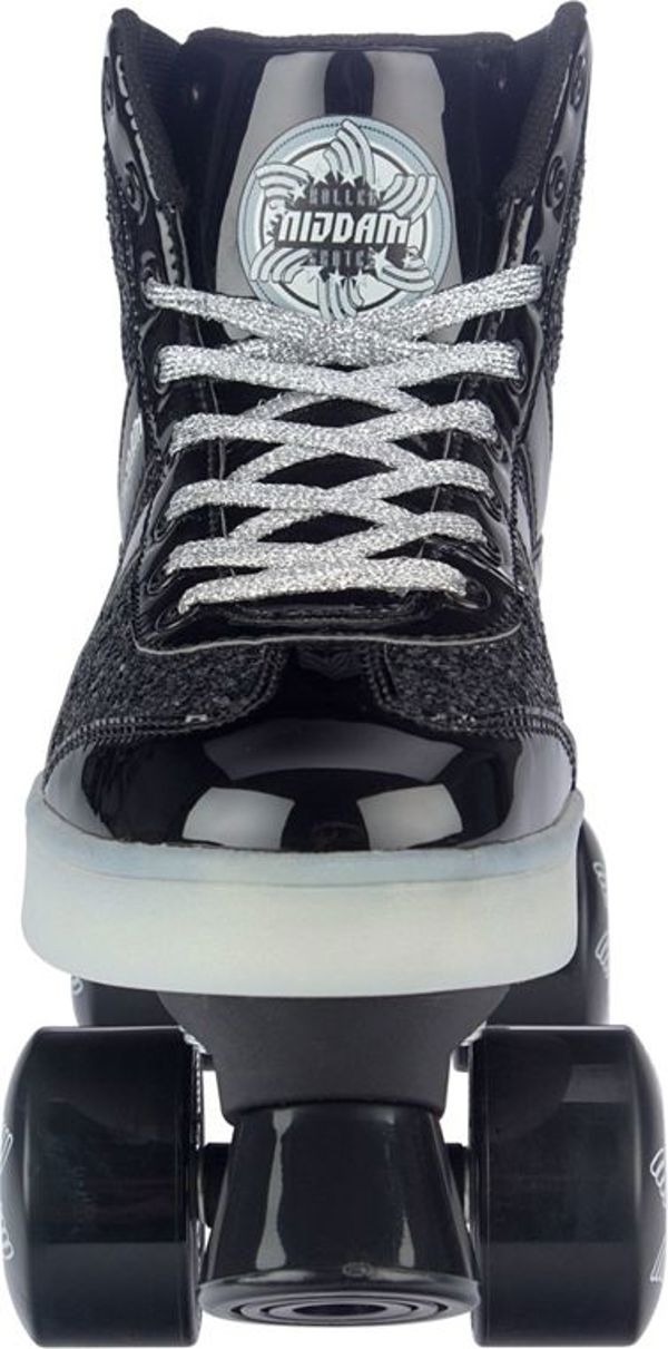 Nijdam Πατίνια Flashing Glitter and Glamour μαύρα μ. 33-34 (28365)