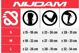 Nijdam Σετ Επιγονατίδες για Πατίνια Ενηλίκων 3 σε 1, Μέγεθος S