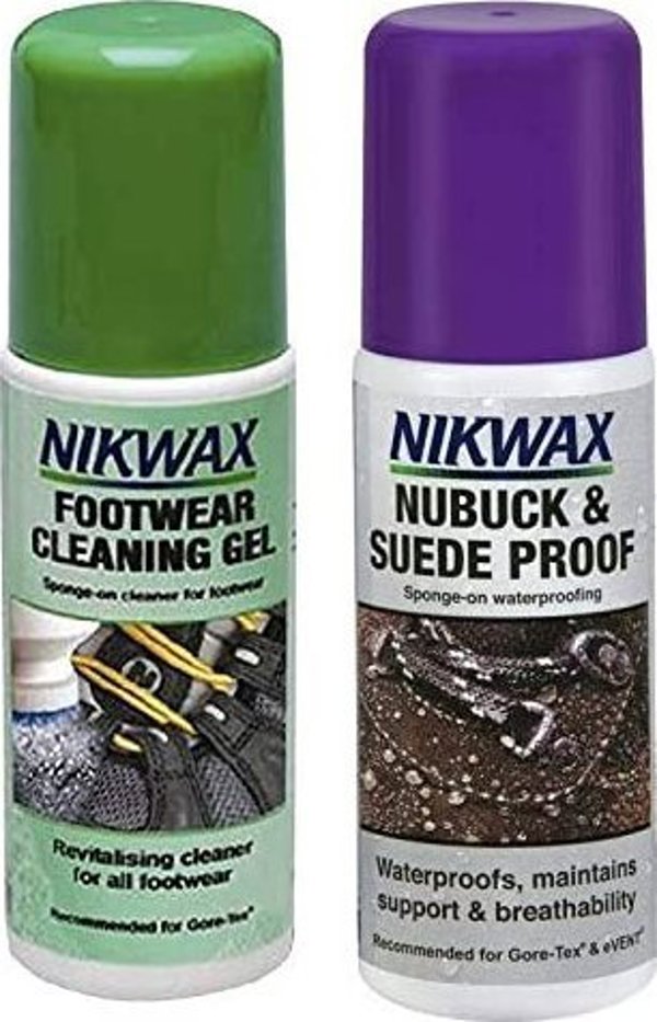 Σετ Nikwax nubuk και zamasz + καθαριστικό τζελ