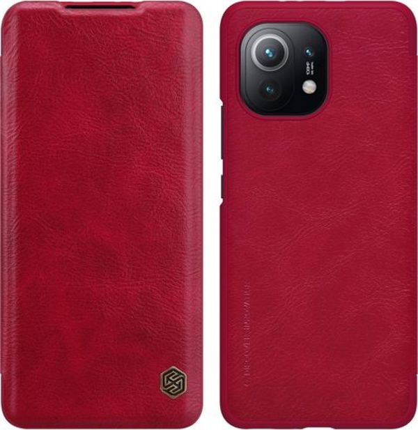Δερμάτινη θήκη Nillkin Nillkin QIN για Xiaomi Mi 11 Κόκκινο