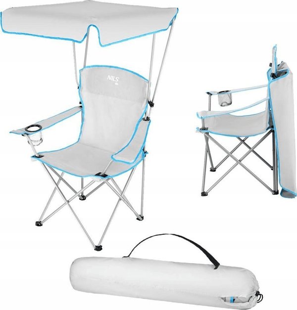 Nils Extreme NC3087 ΓΚΡΙ ΤΟΥΡΙΣΤΙΚΗ ΚΑΡΕΚΛΑ ΜΕ ΣΚΙΑΣΤΡΟ NILS CAMP