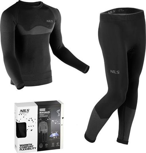 Nils Extreme BTZ0464 THERMOACTIVE ΕΣΩΡΟΥΧΑ μαύρο ΑΝΔΡΙΚΟ ΣΕΤ 2XL/3XL MAGNUS NILS