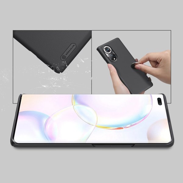 Nillkin Nillkin Super Frosted Shield Θήκη + Βάση Honor 50 Pro Μαύρο