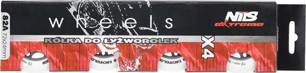 Nils Extreme PU 72x24 82A ΛΕΥΚΟΙ ΜΑΤ ΤΡΟΧΟΙ (4 τεμ.) NILS EXTREME