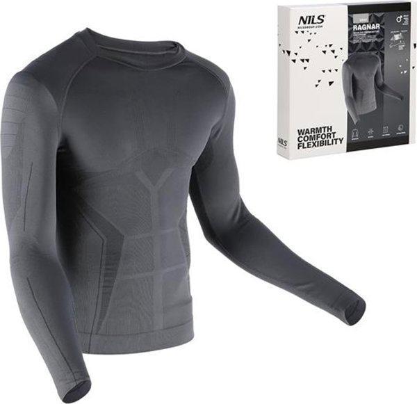 Nils Extreme BTK0060 ΘΕΡΜΟΕΝΕΡΓΗ ΜΠΛΟΥΖΑ ΓΚΡΙ ΑΝΔΡΙΚΗ L/XL RAGNAR NILS