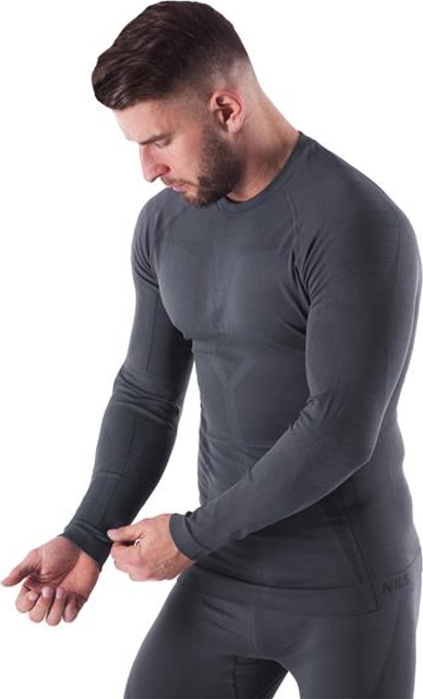 Nils Extreme BTK0060 ΘΕΡΜΟΕΝΕΡΓΗ ΜΠΛΟΥΖΑ ΓΚΡΙ ΑΝΔΡΙΚΗ L/XL RAGNAR NILS