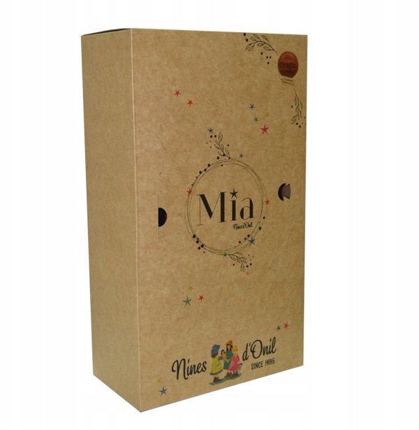*****NINES κούκλα Joy 37cm καφέ κοτσίδα 30728
