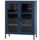 Niska witryna GINA, 800 x 1015 x 400 mm, Modern: granatowa