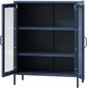 Niska witryna GINA, 800 x 1015 x 400 mm, Modern: granatowa