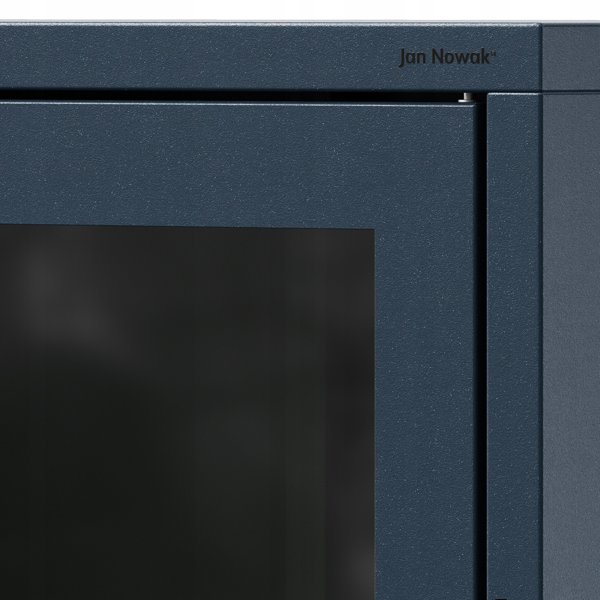 Niska witryna GINA, 800 x 1015 x 400 mm, Modern: granatowa