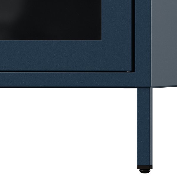 Niska witryna GINA, 800 x 1015 x 400 mm, Modern: granatowa