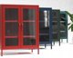 Niska witryna GINA, 800 x 1015 x 400 mm, Modern: granatowa