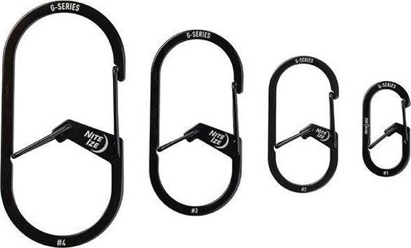 NiteIze G-Series Dual Chamber Carabiner #4 - Διπλό Καραμπίνερ Ασφαλείας