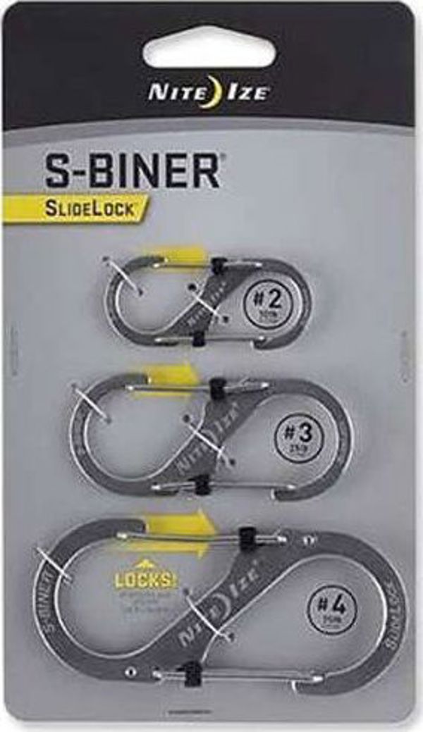 Nite Ize Nite Καραμπίνερ S-Biner SlideLock ανοξείδωτο ατσάλι 3 τεμάχια