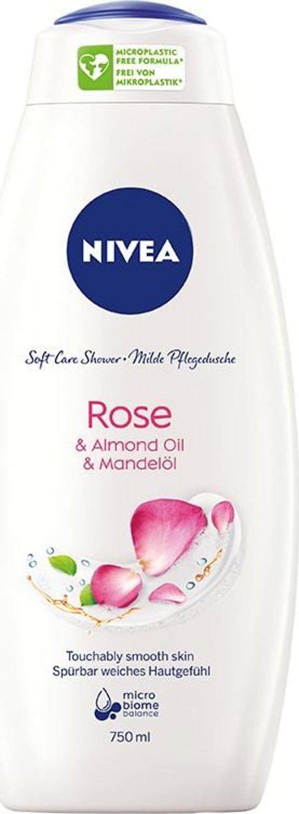 Nivea Soft Care Shower Αφρόλουτρο Rose & Almond Oil 750ml