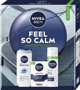 NIVEA_SET Men Feel So Calm Comforting Trio Sensitive - Αφρόλουτρο 3 σε 1 250ml + Βάλσαμο μετά το ξύρισμα 100ml + Αφρός ξυρίσματος 200ml