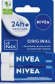 NIVEA Lip Care DUO Προστατευτικό κραγιόν για τα χείλη 4.8g x2
