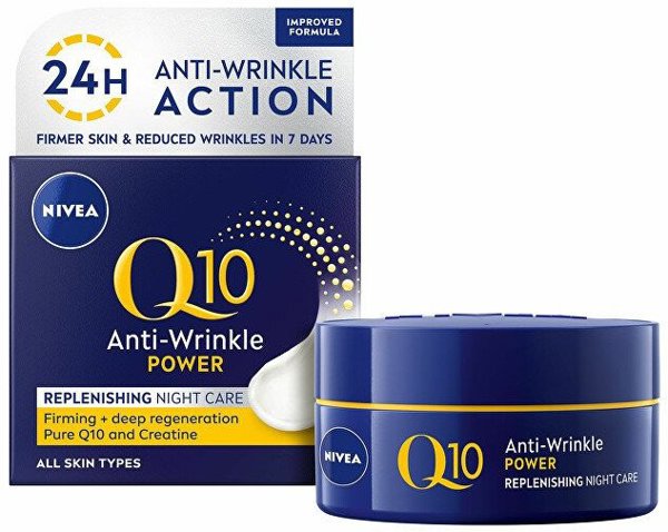 Nivea Q10 Αντιρυτιδική Κρέμα Νύχτας Βαθιάς Αναγέννησης 50 ml