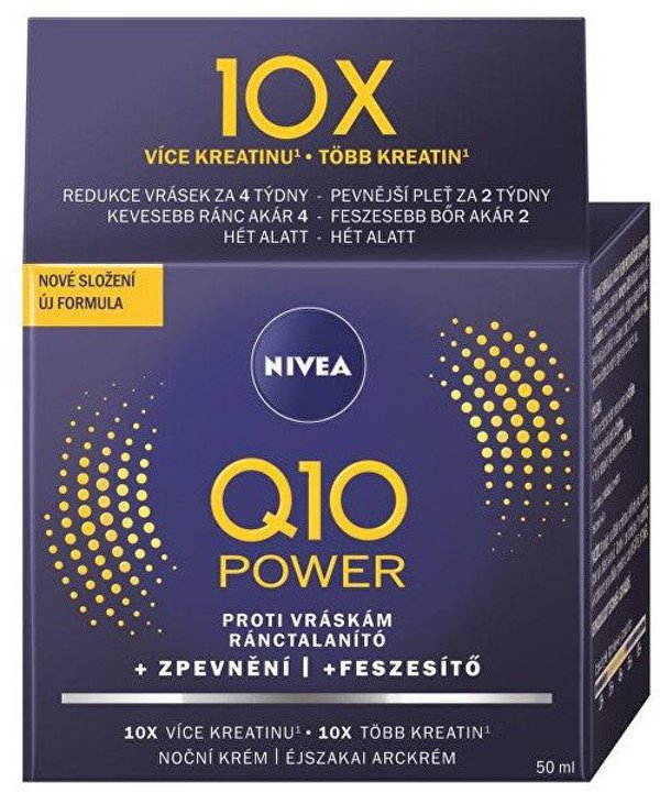 Nivea Q10 Αντιρυτιδική Κρέμα Νύχτας Βαθιάς Αναγέννησης 50 ml