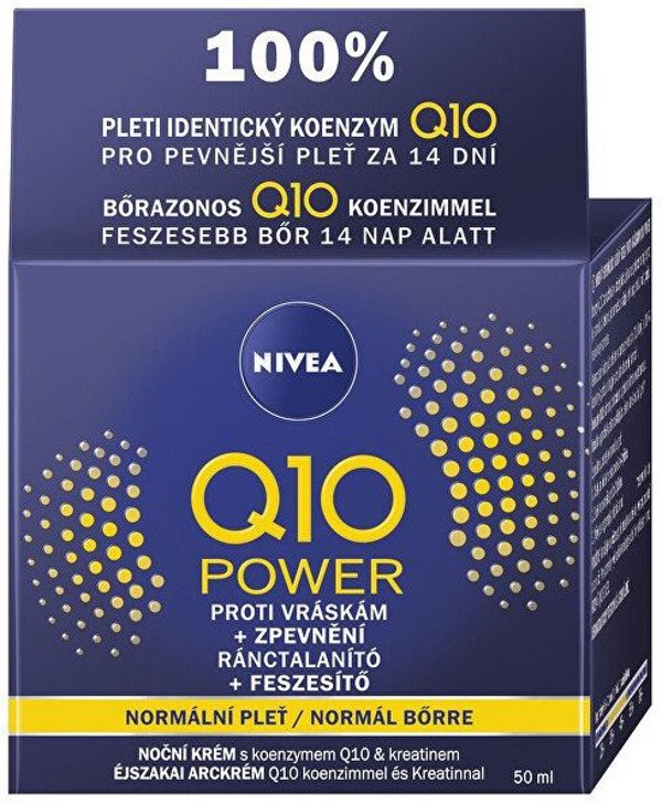 Nivea Q10 Αντιρυτιδική Κρέμα Νύχτας Βαθιάς Αναγέννησης 50 ml
