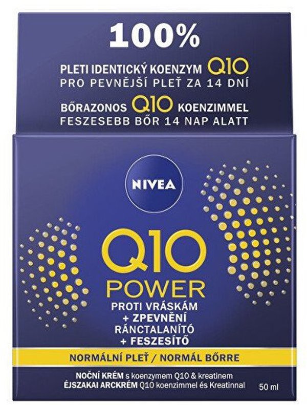 Nivea Q10 Αντιρυτιδική Κρέμα Νύχτας Βαθιάς Αναγέννησης 50 ml