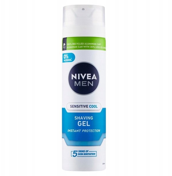 Nivea Men Sensitive Cool Τζελ Ξυρίσματος 200 ml