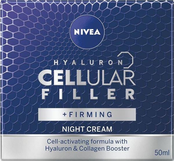 Nivea Hyaluron Cellular Filler + Συσφικτική Αντιρυτιδική Κρέμα Νυκτός, 50ml