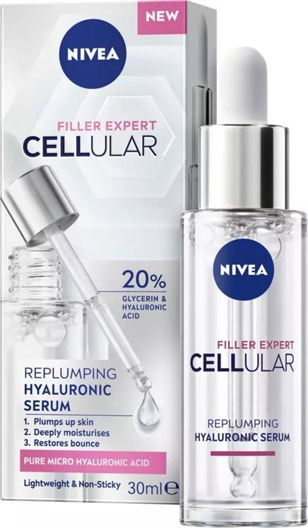 Nivea Cellular Expert Filler Ορός Προσώπου με Υαλουρονικό Οξύ 30ml