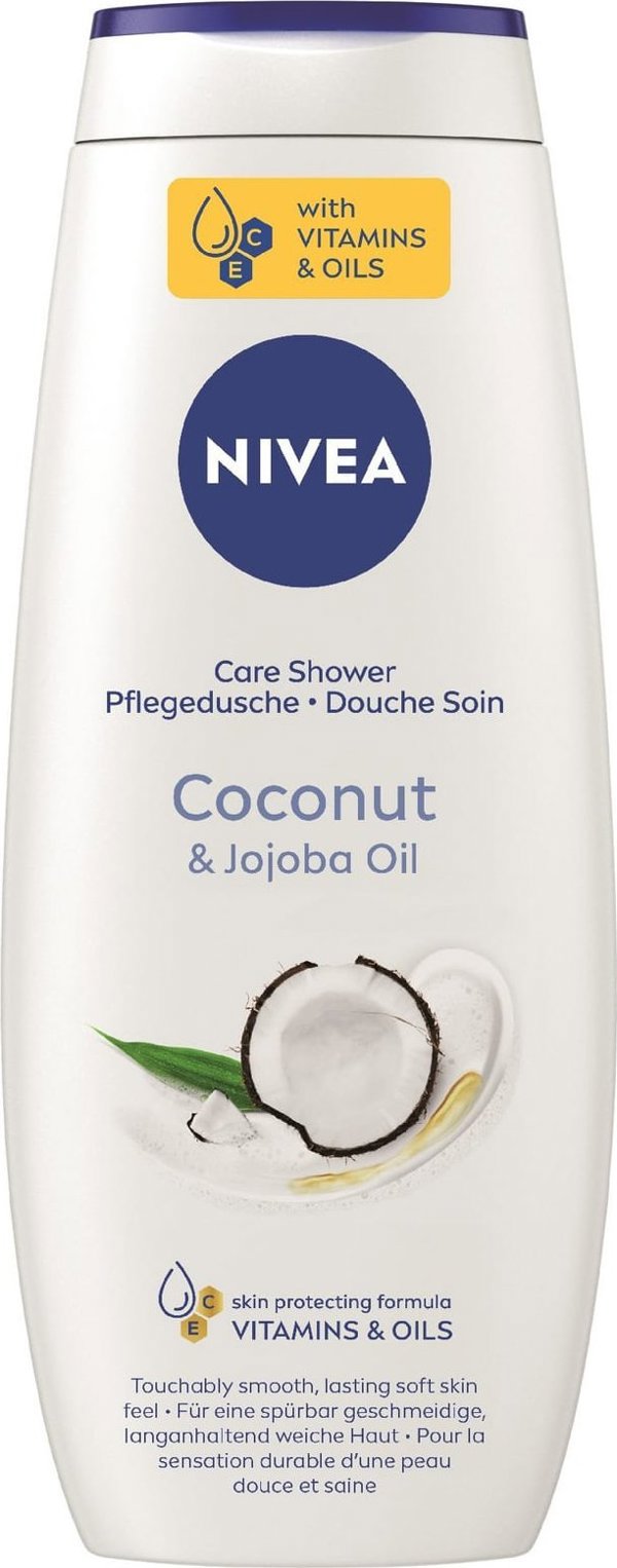 Nivea Αφρόλουτρο Creme Coconut, Ενυδατικό Αφρόλουτρο με Άρωμα Καρύδας, 500 ml