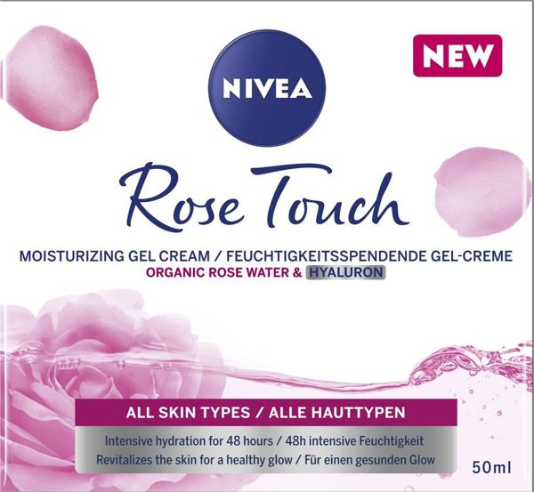 Nivea Rose Touch ενυδατική κρέμα-τζελ προσώπου 50ml