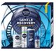NIVEA_SET Men Gentle Recovery Protective Care Set Silver Protect αφρός ξυρίσματος 200ml + λοσιόν μετά το ξύρισμα 100ml + τζελ ντους 3 σε 1 250ml + αποσμητικό roll-on 50ml