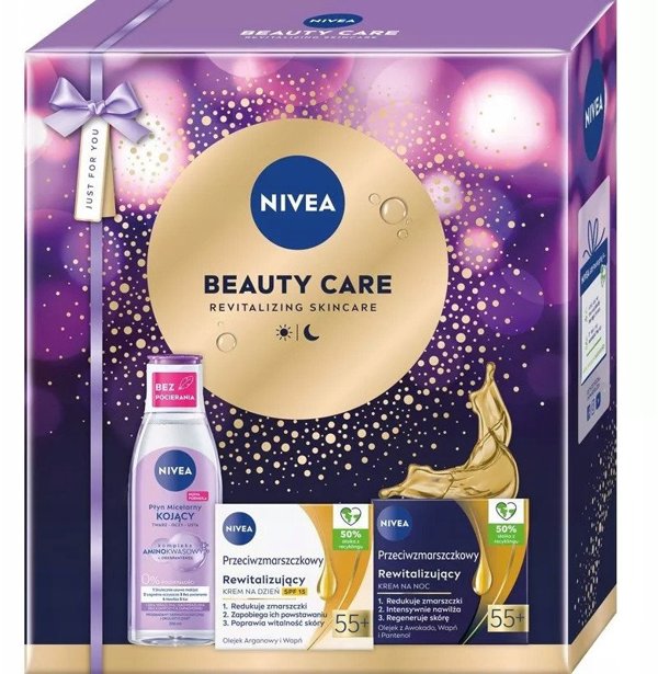 Σετ NIVEA Beauty Care Ημέρας & Νύχτας με SPF15 55+ και Μικυλλιακό Νερό