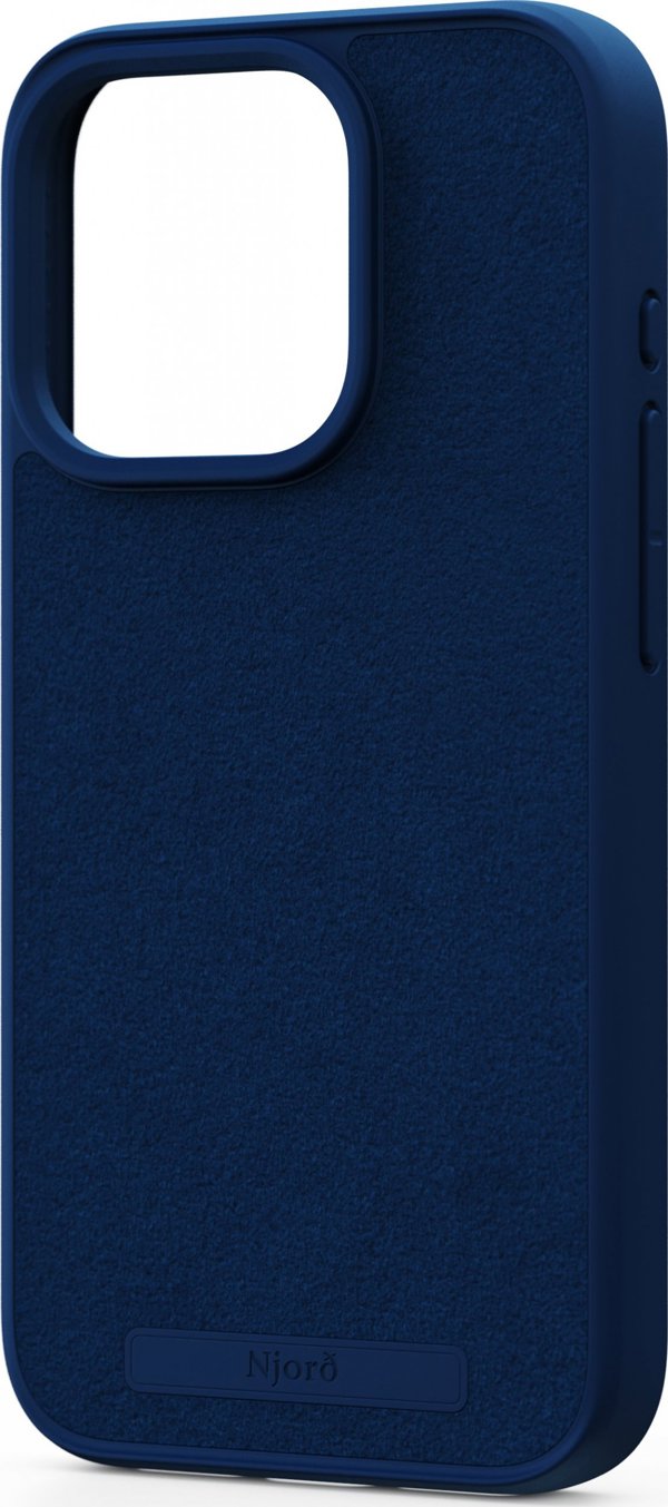 Θήκη Njord by Elements για iPhone 15 Pro MagSafe σουέτ Μπλε