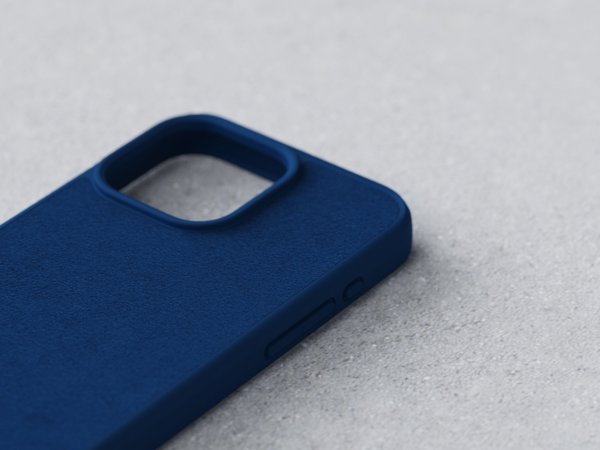 Θήκη Njord by Elements για iPhone 15 Pro MagSafe σουέτ Μπλε