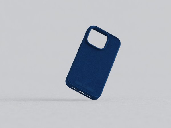 Θήκη Njord by Elements για iPhone 15 Pro MagSafe σουέτ Μπλε
