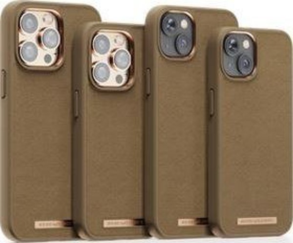 Θήκη Njord by Elements Suede για iPhone 14 Pro Max Camel Comfort+ 11861975 8720574621457