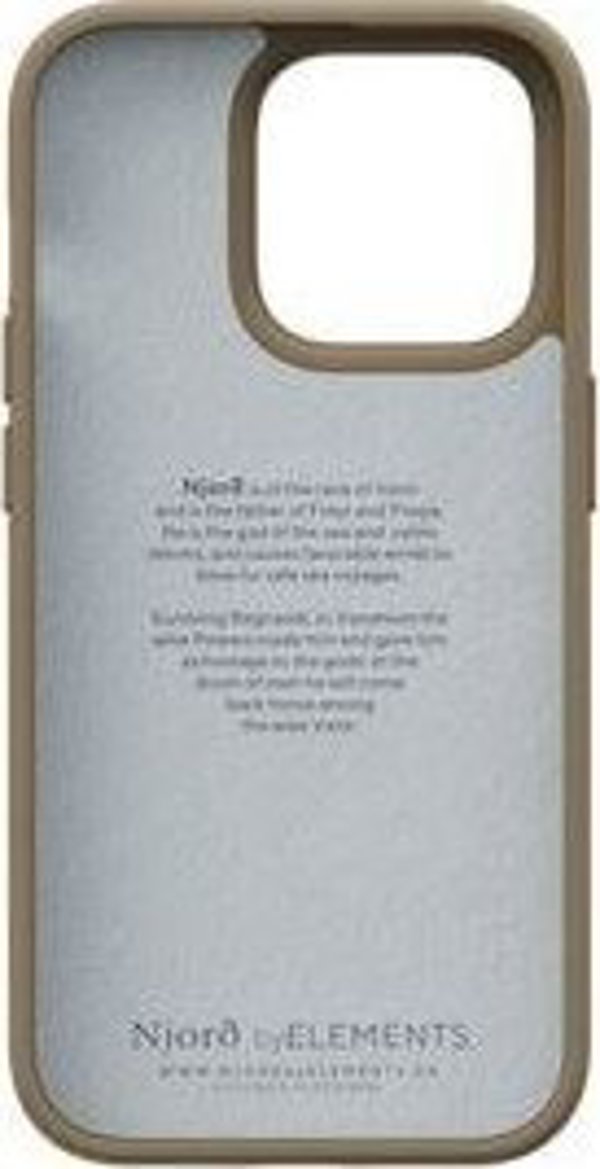 Θήκη Njord by Elements Suede για iPhone 14 Pro Max Camel Comfort+ 11861975 8720574621457