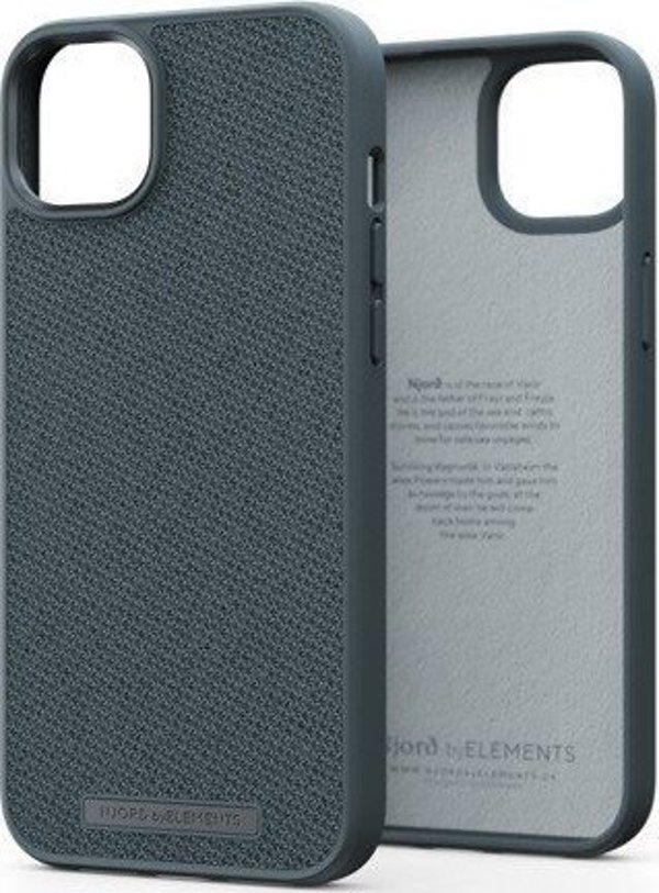 Njord by Elements Njord by Elements Tonal Fabric Case για iPhone 14 Plus Dark Grey 11822364 8720574621068