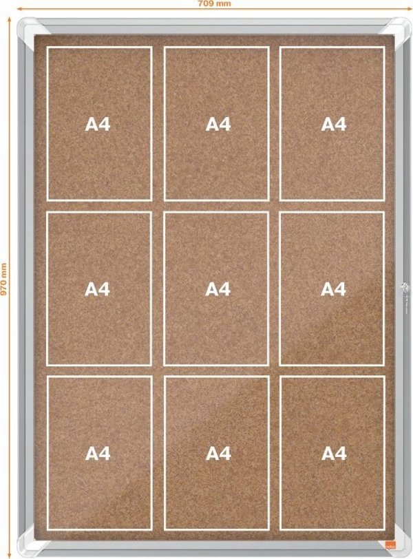 Πίνακας φελλού Nobo Premium Plus 8xA4 przes