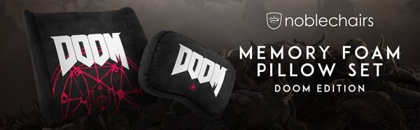 Σετ μαξιλαριών αφρού μνήμης Noblechairs - DOOM Edition (GAGC-250)