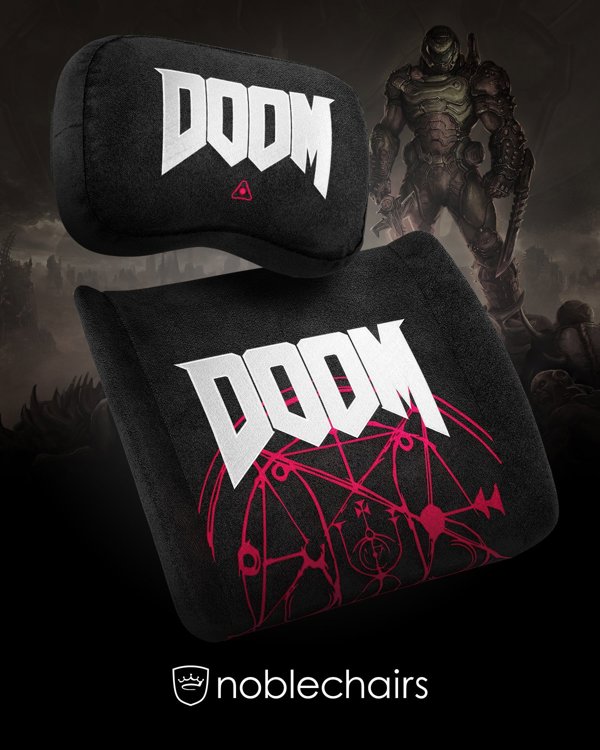 Σετ μαξιλαριών αφρού μνήμης Noblechairs - DOOM Edition (GAGC-250)