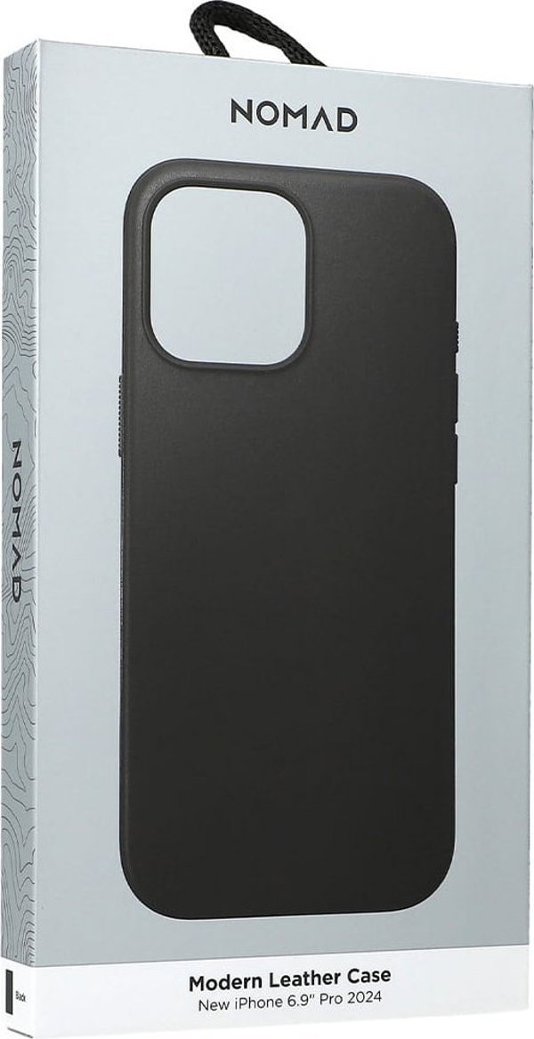 Nomad Θήκη Modern Leather iPhone 16 Pro Max μαύρο