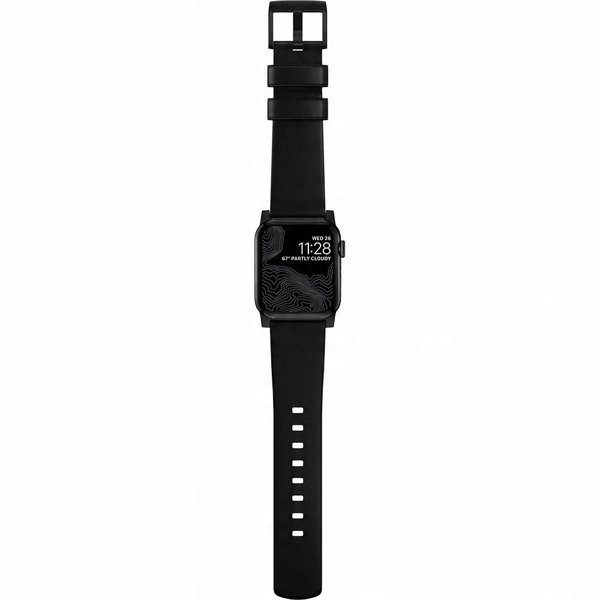 Nomad Modern Band - καφέ δέρμα, μαύρο υλικό - AW 41mm/42mm