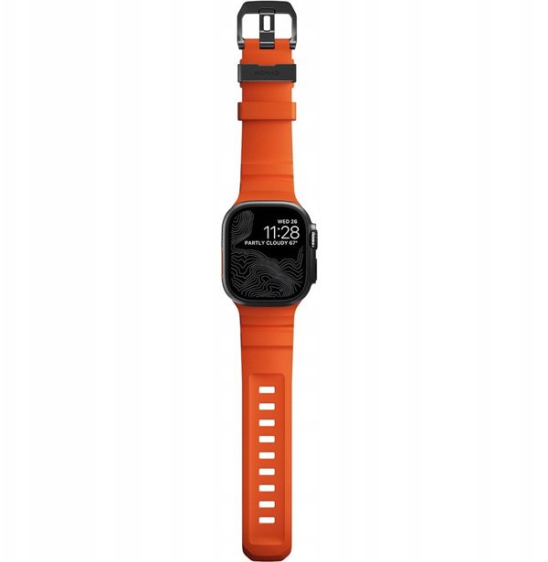 Nomad Rocky Point Band, μαύρο/μάγμα - AW 49/45/44/42mm