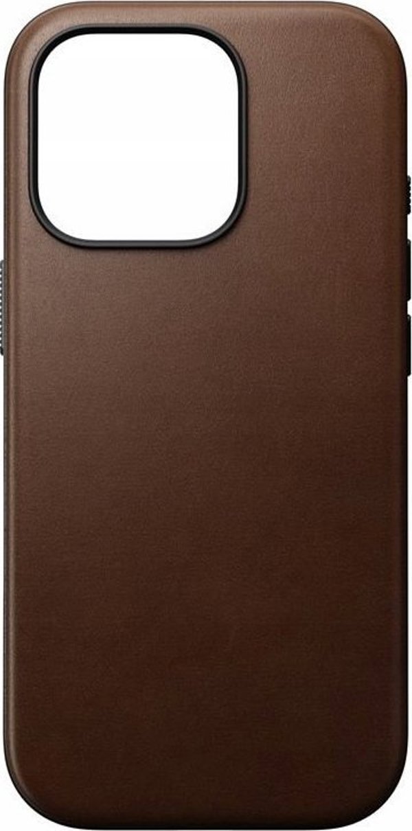 Nomad Nomad Μοντέρνα Δερμάτινη Θήκη, καφέ - iPhone 16 Pro