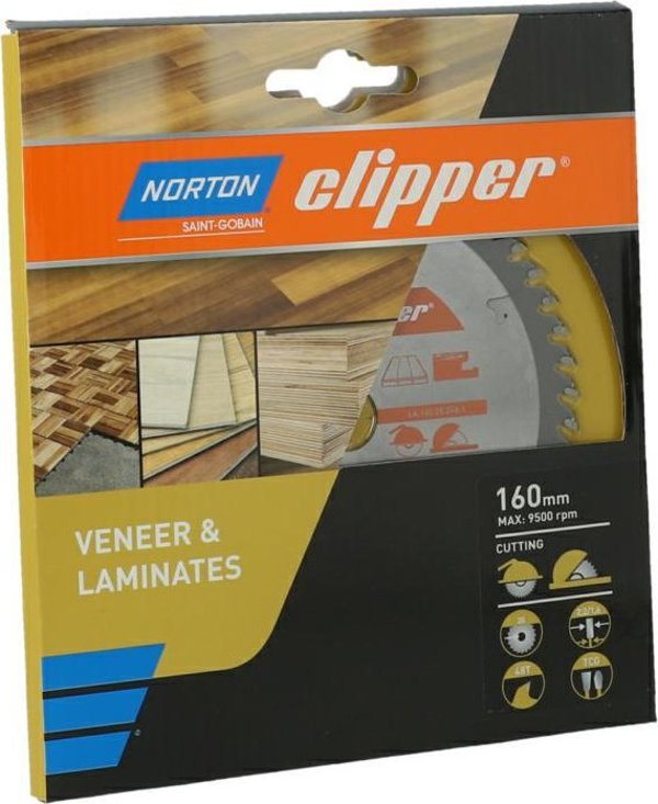 Norton Clipper Δίσκος πριονιού καρβιδίου LA.160.20.Z48.1