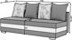 Nore Sofa NORE Calia, pilka/balta