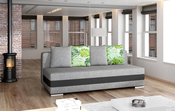 Nore Sofa NORE Calia, pilka/balta