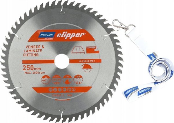 Norton Clipper Δίσκος κοπής με καρβίδιο LA.250.30.Z60.1