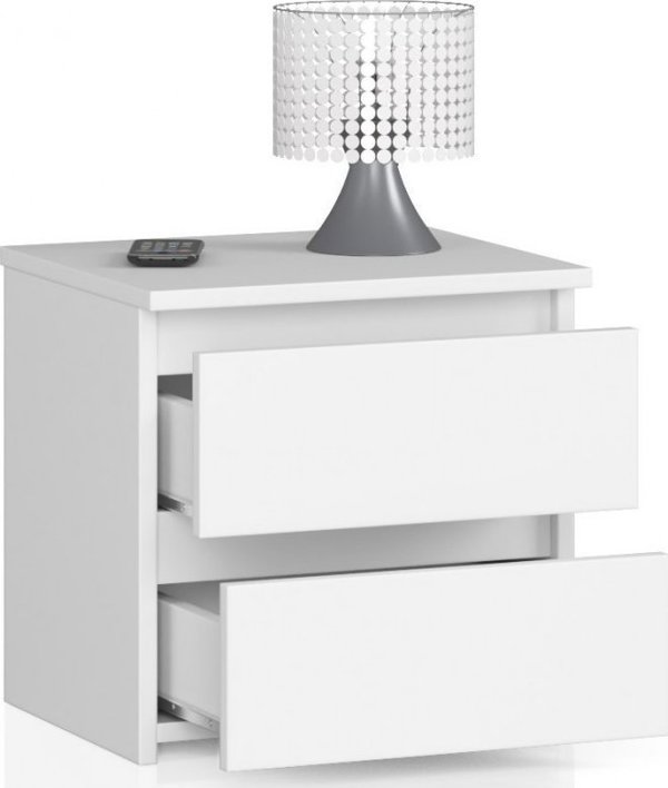 Nore Κομοδίνο NORE CL2 40 cm, λευκό 8450628 5901738164475